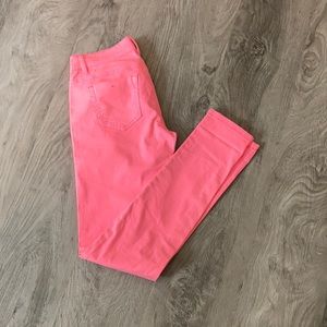 Hot pink jeans